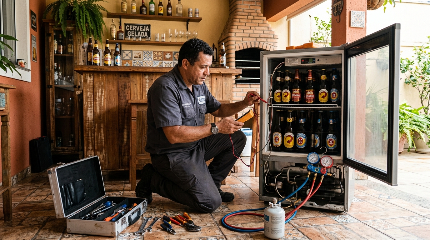 Aplicação de gás refrigerante em cervejeira atendida em Belo Horizonte‑MG